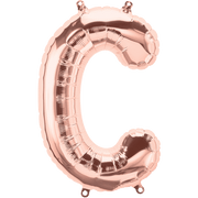 Northstar Mylar & Foil Rose Gold Letter C 16" Balloon