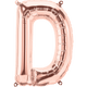 Rose Gold Letter D 16" Balloon