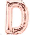 Northstar Mylar & Foil Rose Gold Letter D 34" Balloon