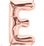 Northstar Mylar & Foil Rose Gold Letter E 34" Balloon