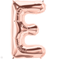 Rose Gold Letter E 34" Balloon