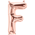 Rose Gold Letter F 16" Balloon