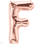 Northstar Mylar & Foil Rose Gold Letter F 34" Balloon