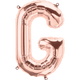 Rose Gold Letter G 16" Balloon