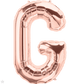 Rose Gold Letter G 34" Balloon