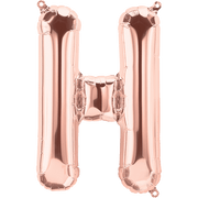 Northstar Mylar & Foil Rose Gold Letter H 16" Balloon