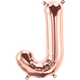 Rose Gold Letter J 16" Balloon