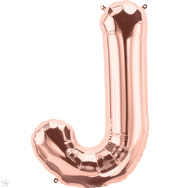 Northstar Mylar & Foil Rose Gold Letter J 34" Balloon