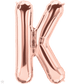 Rose Gold Letter K 34" Balloon