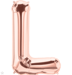 Northstar Mylar & Foil Rose Gold Letter L 34" Balloon