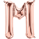 Rose Gold Letter M 16" Balloon