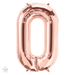 Northstar Mylar & Foil Rose Gold Letter O 34" Balloon