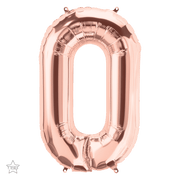 Northstar Mylar & Foil Rose Gold Letter O 34" Balloon