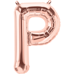 Rose Gold Letter P 16" Balloon