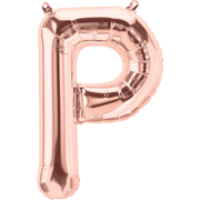 Rose Gold Letter P 16" Balloon