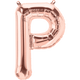 Rose Gold Letter P 16" Balloon