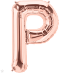 Northstar Mylar & Foil Rose Gold Letter P 34" Balloon