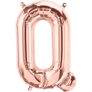 Northstar Mylar & Foil Rose Gold Letter Q 16" Balloon
