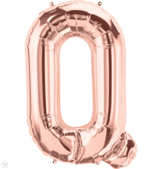 Northstar Mylar & Foil Rose Gold Letter Q 34" Balloon