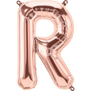 Northstar Mylar & Foil Rose Gold Letter R 16" Balloon