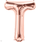 Rose Gold Letter T 34" Balloon