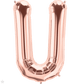 Rose Gold Letter U 34" Balloon