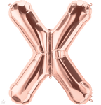 Northstar Mylar & Foil Rose Gold Letter X 34" Balloon