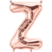 Northstar Mylar & Foil Rose Gold Letter Z 16" Balloon