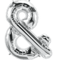 Silver Ampersand 34″ Balloon