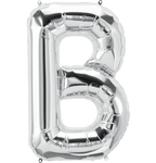 Northstar Mylar & Foil Silver Letter B 34" Balloon