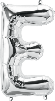 Northstar Mylar & Foil Silver Letter E 16" Balloon