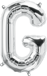 Northstar Mylar & Foil Silver Letter G 16" Balloon