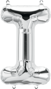 Northstar Mylar & Foil Silver Letter I 16" Balloon