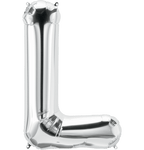 Silver Letter L 34" Balloon