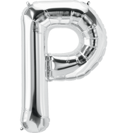 Silver Letter P 34" Balloon