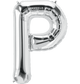 Silver Letter P 34" Balloon