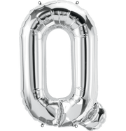 Silver Letter Q 34" Balloon