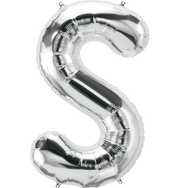 Northstar Mylar & Foil Silver Letter S 34" Balloon