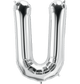 Silver Letter U 34" Balloon