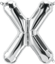 Silver Letter X 16" Balloon