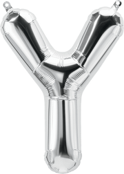 Northstar Mylar & Foil Silver Letter Y 16" Balloon