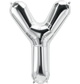 Silver Letter Y 34" Balloon