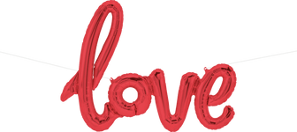 Northstar Red Love Script 40" Balloon