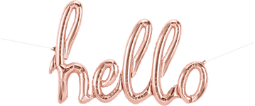 Northstar Rose Gold Hello Script 47" Balloon