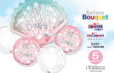 Oh Baby Shell Girl Foil Balloon by Convergram from Instaballoons