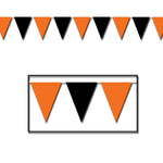 Orange & Black Halloween Pennant Banner by Beistle from Instaballoons