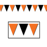 Orange & Black Halloween Pennant Banner by Beistle from Instaballoons