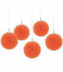 Orange Mini Fan Deco by Amscan from Instaballoons