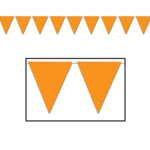 Orange Pennant Banner by Beistle from Instaballoons