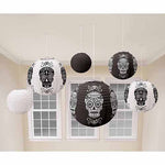 Paper Lanterns - Skulls (6ct) - Amscan